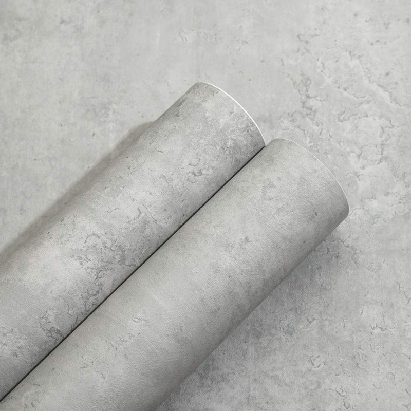 TAOGIFT 24x117 Inches 3D Textured Peel and Stick Concrete Wallpaper Grey Cement Contact Paper for Walls Kitchen Cabinets Countertop Bathroom Bedroom Furniture - Image 3